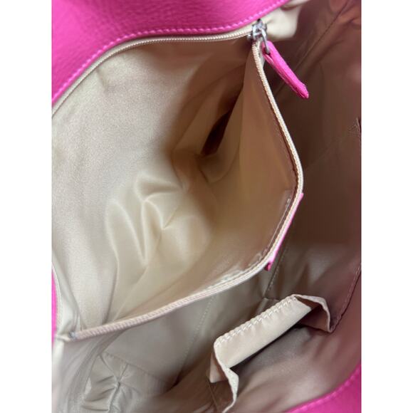 Dior Vintage Brown Monogram Canvas Street Chic Pink Leather Trim Shoulder Bag - Picture 9 of 9